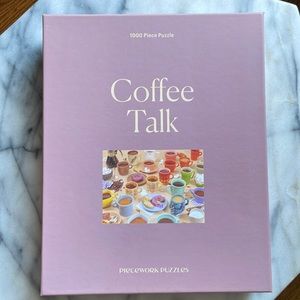 Piecework Puzzles Coffee Talk 1000-piece puzzle